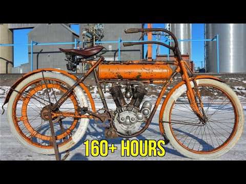 Impossible Paint Preservation on a $150K Motorcycle - 1911 Flying Merkel (Full Video)