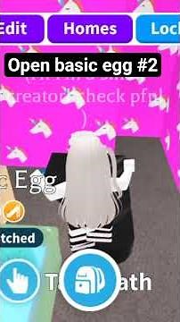 basic egg 2 hatch! #adoptme #contentcreator