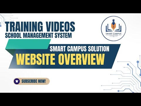 Smart Campus Solution – Website Overview | Complete Training for School Staff & Admins