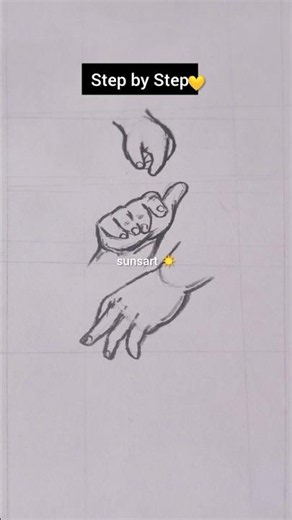 How to Draw Baby Hands Easily 👶✍️#shortvideo