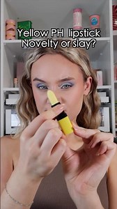 YELLOW PH LIPSTICK NOVELTY OR A SLAY COLOUR CHANGING LIPSTICK MAKEUP NATALIE JADE
