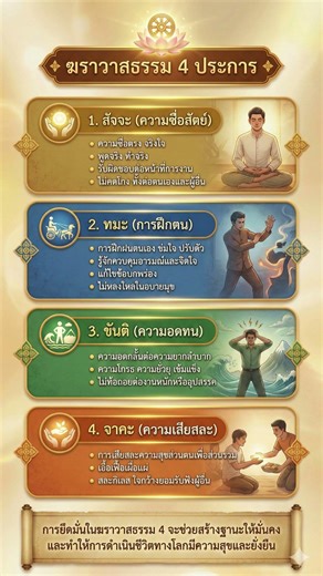 ฆราวาสธรรม 4 ประการ