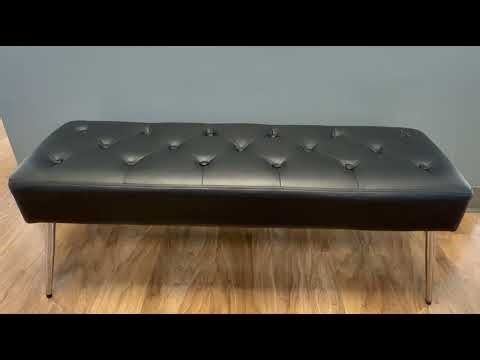 Button-Tufted Ottoman Bench Review 🛋️ | Luxe Accent Seating for Entryway, Bedroom & More