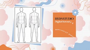A4 Printable Male Croquis Fashion Design Body Template - Etsy
