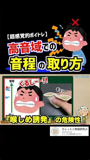 結構発声が変わるはず【高音域での音程の取り方イメージ】喉がギュッと苦しくなる人は意識してみて！ #ボイトレ #歌が上手く #ミックスボイス