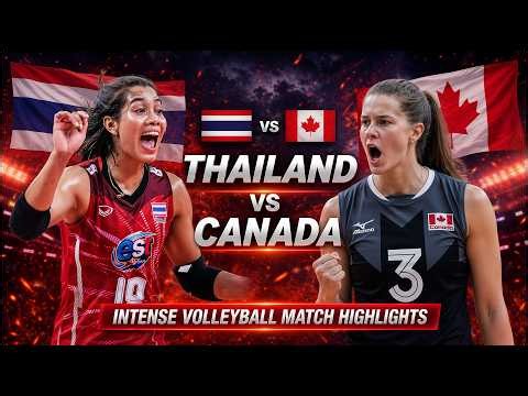 Thailand vs Canada Epic Volleyball Highlights | Women's VNL 2026