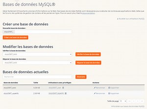 Base de données MySQL