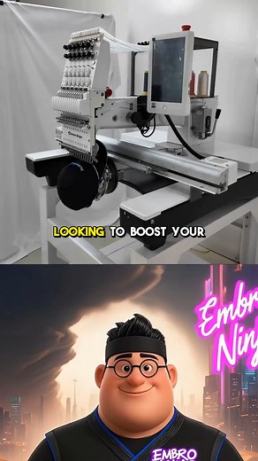 Want to boost your business? 🧵 Machine embroidery lets you create custom designs that make your brand POP! 🎉 EmbroNinjas offers factory-direct pricing on machines. Learn more & book a call! #EmbroNinjas #instacrafts #embroiderybusiness | Embro Ninjas Embroidery Machine