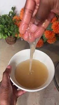 DIY Flaxseed Pre-Poo for Hair Growth & Slip ✨💦 #flaxseedgelforhair