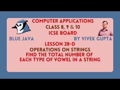 Java program to count the number of each type of vowel in a string.
