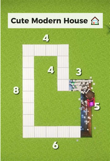 Minecraft Cute Modern House Build Tutorial