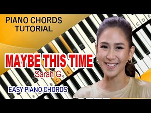 Maybe This Time - Sarah Geronimo - Piano Chords Tutorial