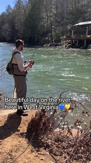 The sun was shining, the trout were jumping, and the water was absolutely perfect! Less than a week until the official first day of Spring! 🥰 #fyp #wv #trout #fishing #fishingtiktoks