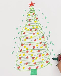 7.3M views · 6.9K reactions | How To Draw Christmas Tree | Magic Hands Creations | Facebook