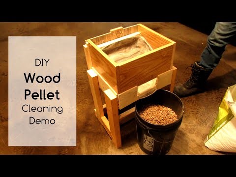 DIY WOOD PELLET Cleaning Demo ❤️‍🔥 Sifting Pellets Before Use In Pellet Stove