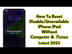 How To Reset Disable/Unavailable iPhone iPad Without Computer & iTunes ! Latest 2023 Method
