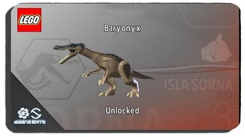 Lego Jurassic World - How to Unlock Baryonyx Dinosaur Character Location