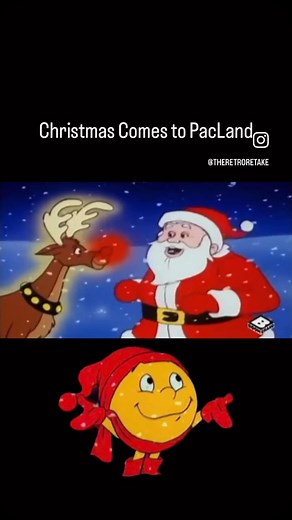 22 reactions | “Christmas Comes to PacLand” 1982 holiday special. Pac-Man and his family are out eating Ghost. The Ghost eyes scare Santa & the reindeer and they end up in PacLand although the inhabitants know nothing of Christmas. So Pac-Man and crew help save Christmas! #80s #80schristmas #80sholidayspecials #80schristmasspecials #childhoodmemories #nostalgia #rememberthis #80scartoons #pacmancartoon #christmasnostalgia #christmascartoons | The Retro Retake | Facebook