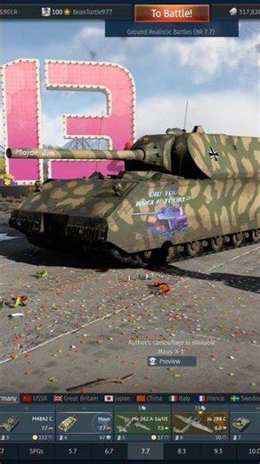 THE MAUS IS BACK 7 DAYS ONLY #warthunder #shorts #maus