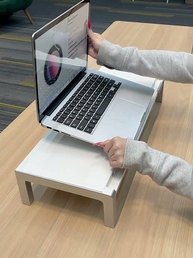 Minimal Desk Upgrade | Dual-Slot Monitor Riser Setup & Usage