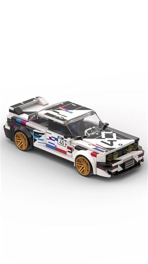Lego 77263 | BMW M3 (E30) | animated build A lot of work went into creating this build including making the stickers and prints from images. I hope you like it ♥️ #new #bmw #lego #m3