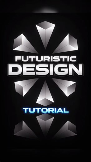 Futuristic 3D Design Tutorial | Modern Abstract Shape Art#FuturisticDesign #3DDesign #GraphicDesign