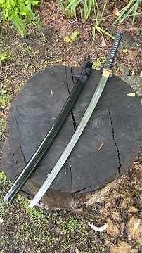 The Damascus Gold Lion Katana by Cold Steel!! #katana #blade #sword