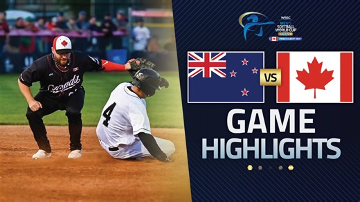 HIGHLIGHTS | 🇳🇿 New Zealand vs 🇨🇦 Canada WBSC Men's Softball World Cup Finals 2025 Opening Round | Game 4 #SoftballWorldCupM | WBSC