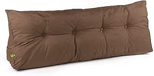 KUJOBUY Rectangular Headboard Reading Pillow Bedside Throw Cushion Extra Large Backrest Pillows Positioning Back Support Bolster for Bed Sofa Couch Office Furniture Decorations (Coffee, 60x20 inches)