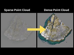 Visualizing Agisoft Metashape Point Clouds - Sparse Point Cloud, Gradual Selection, and Dense Cloud