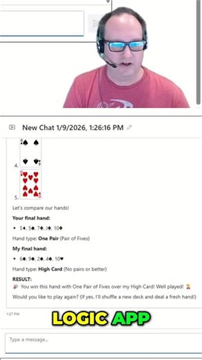 Logic App Reveals Winning Hand: See Your Card Game Logic! #logicapps #aiagents