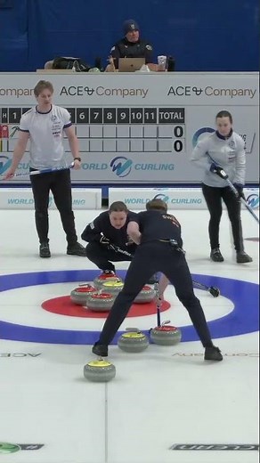 Couldn't have placed it any better! #curling