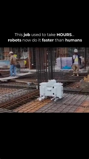 Artificial Intelligence • Robotics on Instagram: "Robots are now handling rebar work faster, cleaner, and more precisely than humans — and China is already deploying them on construction sites. 🏗️ Rebar work is one of the most labor-intensive and physically exhausting jobs in construction. Now, robots are taking over — bending, placing, tying, and assembling rebar faster and more accurately than human workers. In China, these AI-powered construction robots use: • Computer vision • Precision act