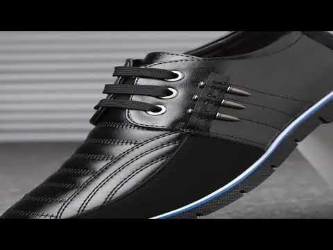 Men Genuine Leather fur Shoes High Quality Elastic Band Fashion Design Solid Tenacity Comfortable