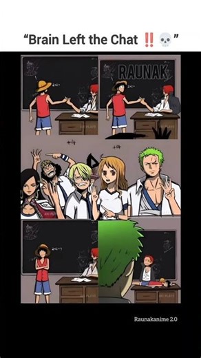 Brain left the chat ...‼️🧠 #onepiece