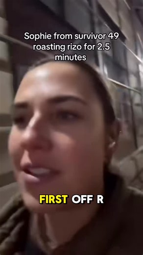 84K views · 555 reactions | Sophie S was asked on Cameo to roast Rizo and she didn’t hold back bringing up Dua Lipa, moustaches and Albania. Slight well known spoilers in this one if you’re sensitive to those. Will Rizo film a retaliatory video in reply? We shall see  #cbssurvivor #survivorcbs #survivor #survivorfans #survivor49 | All Winners Survivor | Facebook