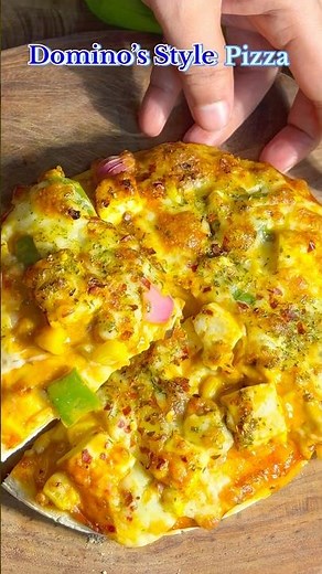 Domino’s Style Pizza at Home 🍕 | Air Fryer Pizza Recipe | Cheese Loaded Pizza | Easy Homemade Pizza