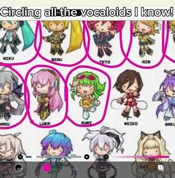 Circling all the vocaloids I know! #fyp #viral #vocaloid