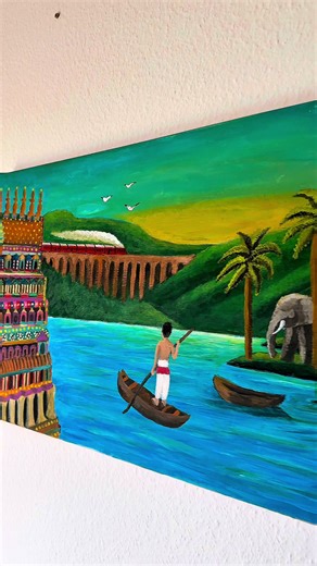 Exploring Tamil Culture Through Acrylic Painting