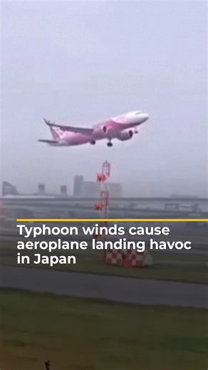 Video shows how strong winds brought by Typhoon Shanshan forced several airplanes to abort landings at Japan’s Fukuoka Airport. Several people have died as a result of the storms and millions have been ordered to leave their homes. | Al Jazeera English