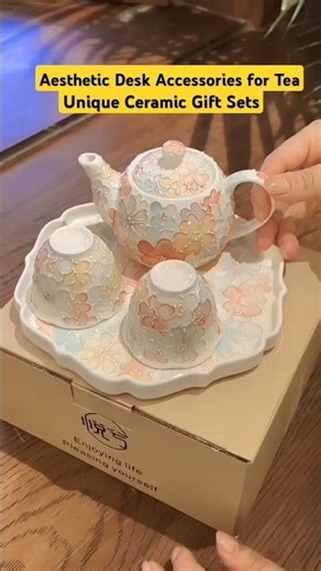 Unboxing the Dreamiest Sakura Tea Set 🌸✨#TeaSet #Sakura #Ceramics