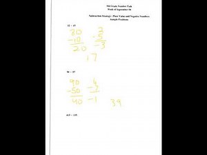 5th grade number talk week 1 video