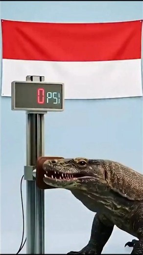 Komodo Dragon Bite Force 😱 The Strongest Lizard in the World? #Shorts
