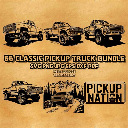 Classic Pickup Truck SVG Bundle Vintage Truck Illustrations Retro American Hauler Line Art Rustic Farm Truck Vector Graphics Digital Design - Etsy