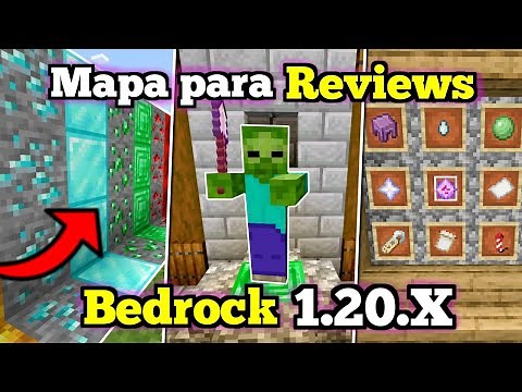 🟢 El Mejor Mapa para Hacer REVIEWS en Minecraft PE 1.21.X | Mapa para probar Texturas Bedrock 1.21