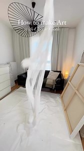 Art with cheese cloth 🌝 Music mixed by @adamusic_ check him out ✨ Tips: - Soak the fabric well with the wall filler / joint compound mixture - Make sure to carefully pull the fabric apart when placing it on the canvas - Fold the fabric once at the corners if necessary - Let everything dry well - Finally, you can paint it with acrylic paint if you like By creative.by.diy • - Den Stoff gut mit der Wandspachtel-Masse durchtränken. - Achte darauf, den Stoff vorsichtig beim Auflegen auf das Leinwan