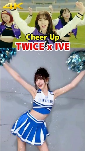 TWICE x IVE LIZ リズ Cheer Up cheerleader dance that broke the internet 🔥 #kpop #shorts
