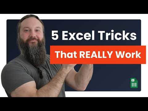 Work FASTER in Excel (5 Simple Tricks)