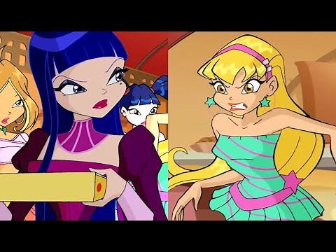 Stella and Chimera meet/fight at the pizza place | Winx Club Clip