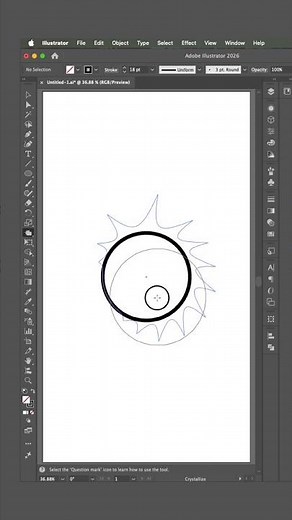 Create a Speech Bubble with Crystallize Tool! #shorts